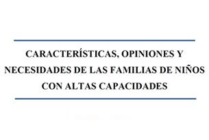 Características y necesidades de los nios superdotados